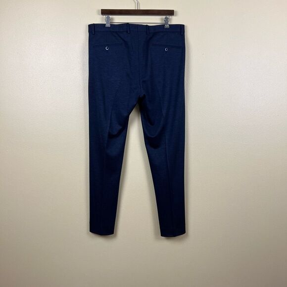 Zanella Men’s Pants Wool Noah Made in Italy Navy Blue Pockets Trousers Size 36 - Picture 2 of 8